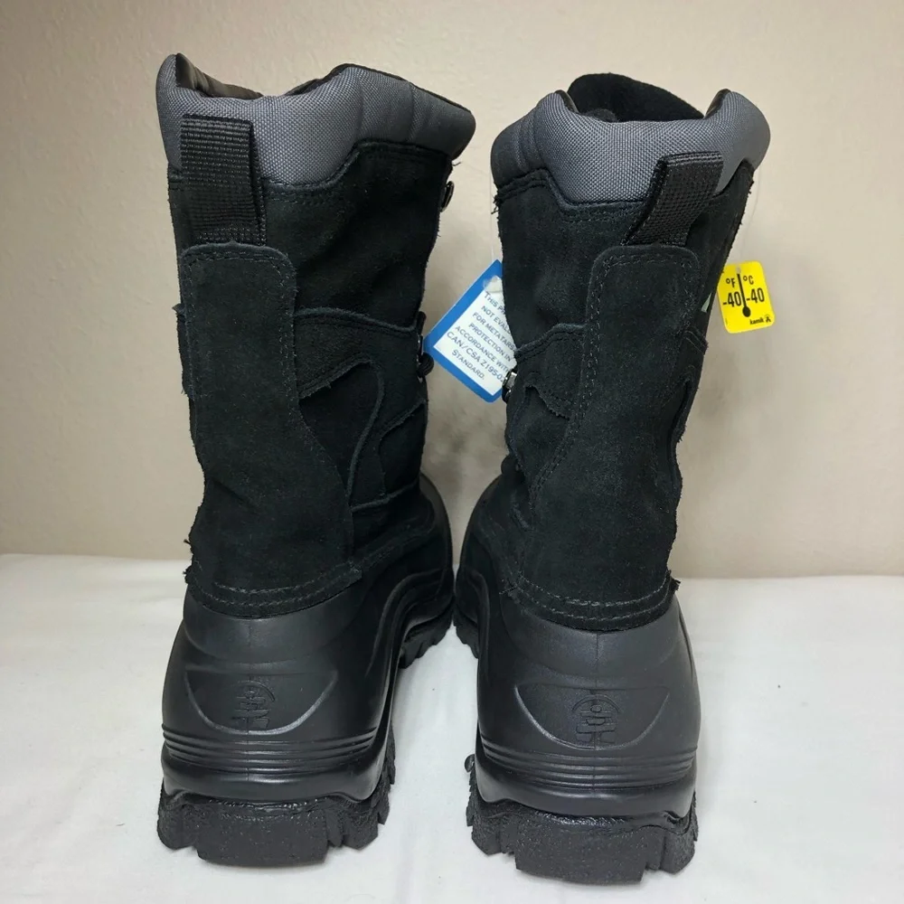 KAMIK INDUSTRIAL Safety Footwear Hard‎ Toe Waterproof Black Winter Mens  Boots 8